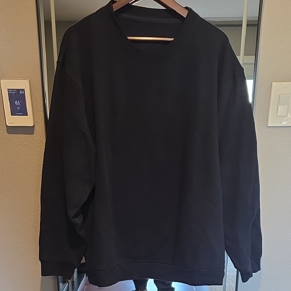 lululemon Men's Xxl Navy Blue Steady State Crewneck Sweater